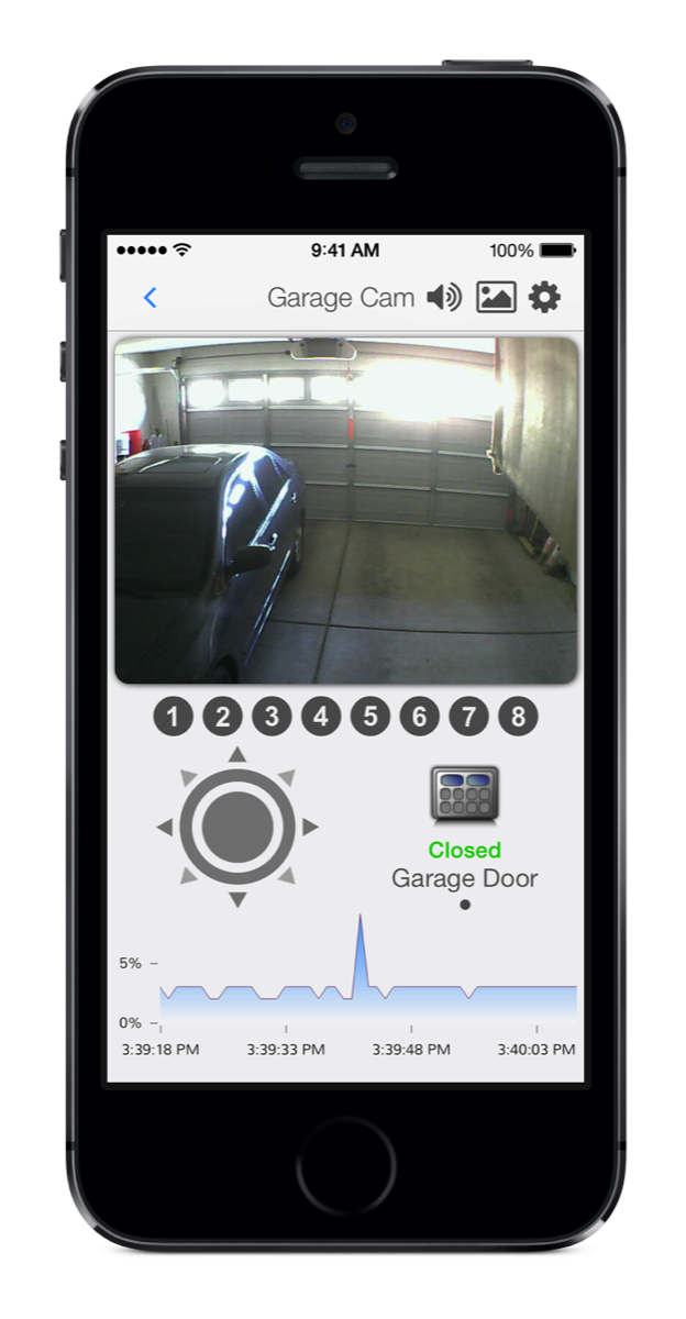 MobiLinc IP Camera on iPhone
